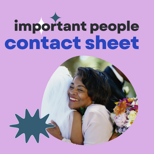 APW's Important People Contact List Template